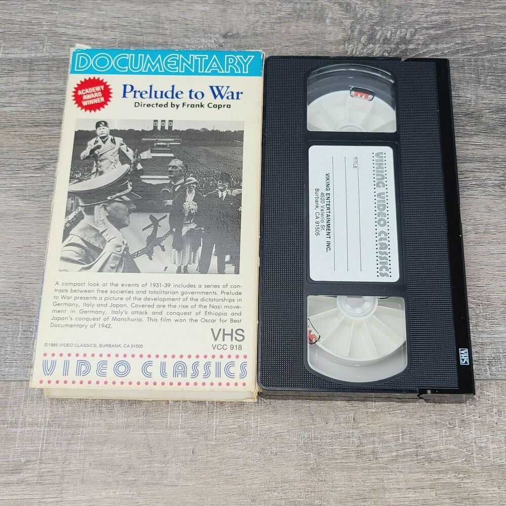 Prelude To War (1985,VHS) Frank Capra Blue Variation Video Classics